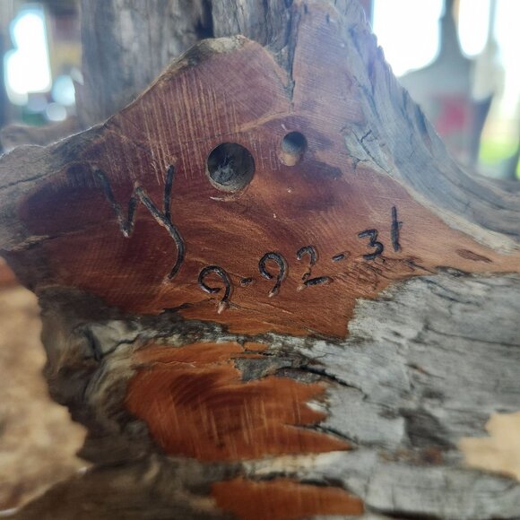 Vintage Aboriginal Wood face carving, Made in Australia in 92' - Picture 3 of 4